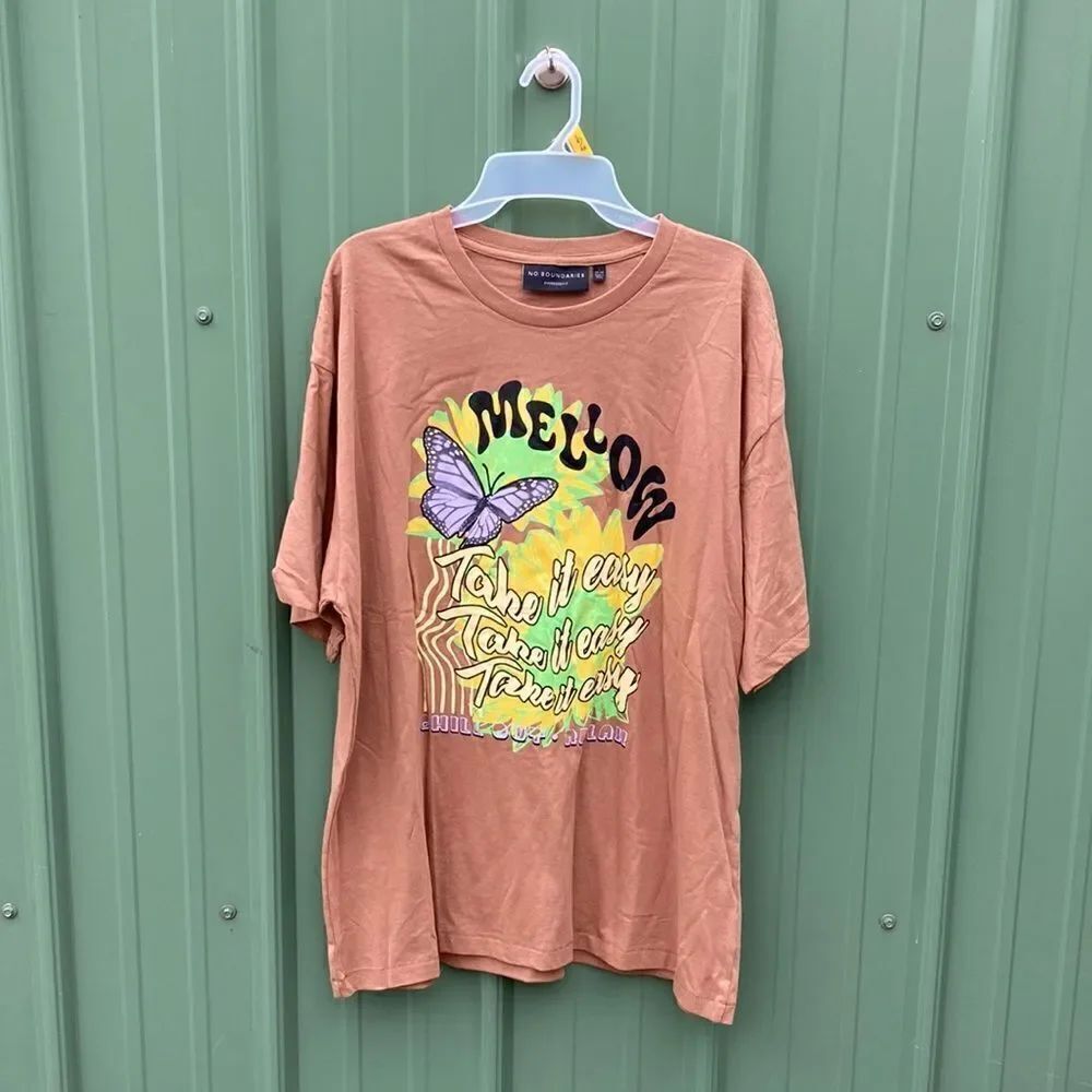 Men's Cotton Oversize Graphic Short Sleeve T-Shirt Size L